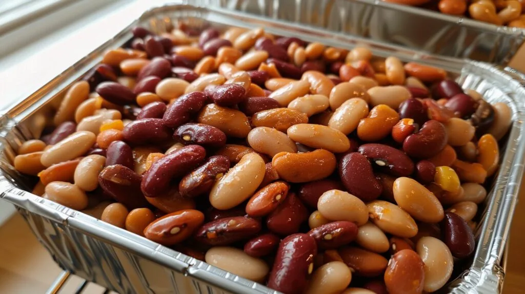 Can you eat beans after 7 days in the fridge?
Cooked beans stored in the fridge in a labeled container.