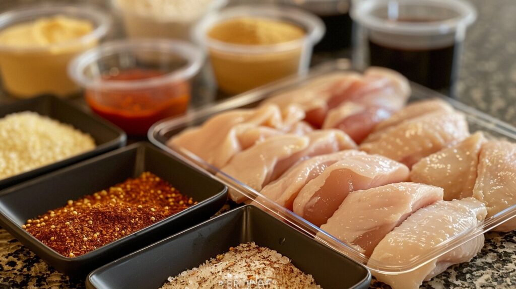 Ingredients for Chick-fil-A grilled chicken nuggets