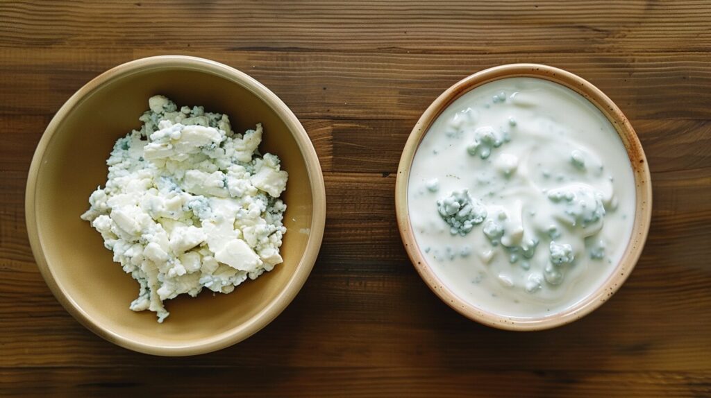 A visual chart showing the nutritional profile of Trader Joe’s Blue Cheese Dressing