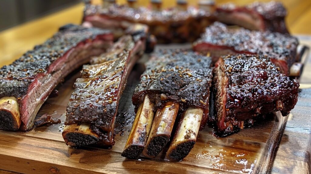 Different types of beef ribs.