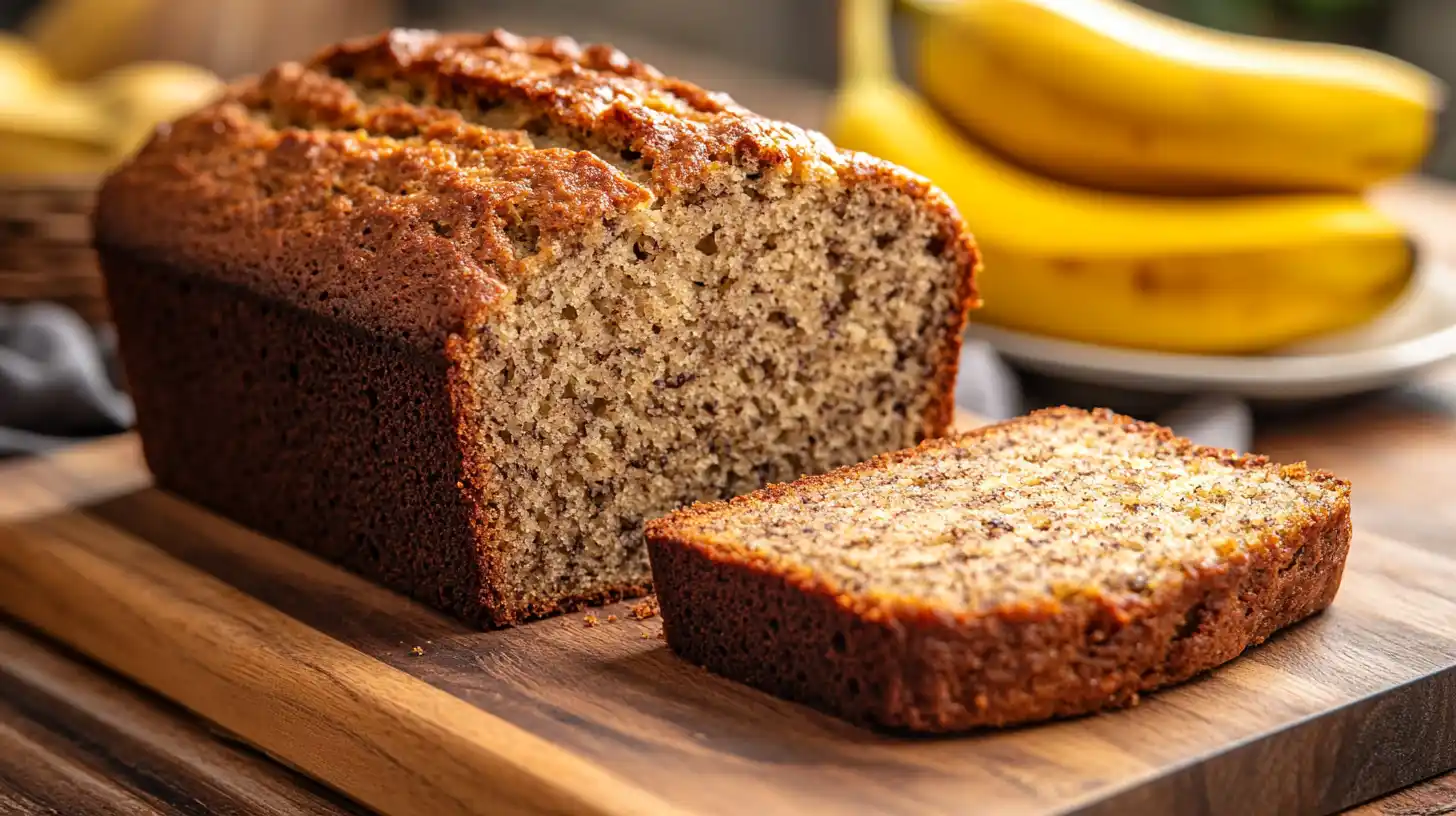 Homemade 3 Ingredient Banana Bread