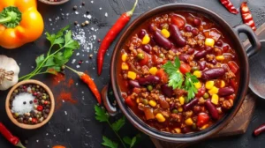 Homemade Chili With Fresh Ingredients