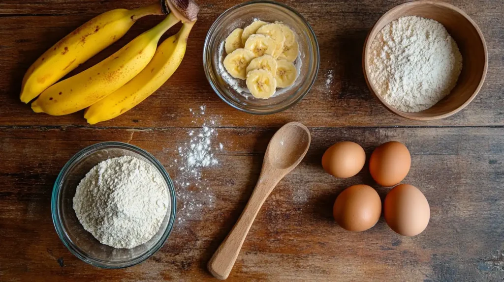 Ingredients For 3 Ingredient Banana Bread